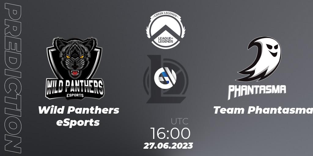 Wild Panthers eSports vs Team Phantasma: Match Prediction. 27.06.2023 at 16:00, LoL, Greek Legends League Summer 2023