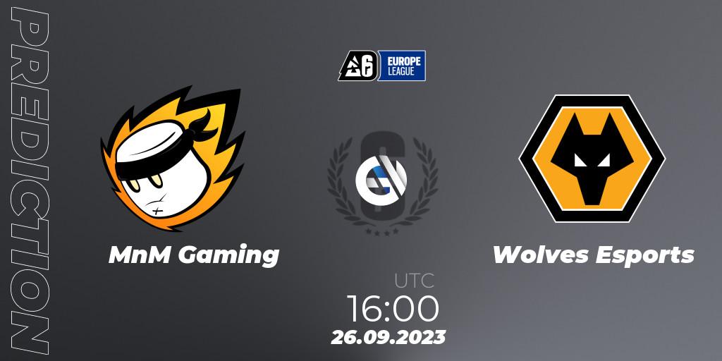 MnM Gaming vs Wolves Esports: Match Prediction. 26.09.23, Rainbow Six, Europe League 2023 - Stage 2