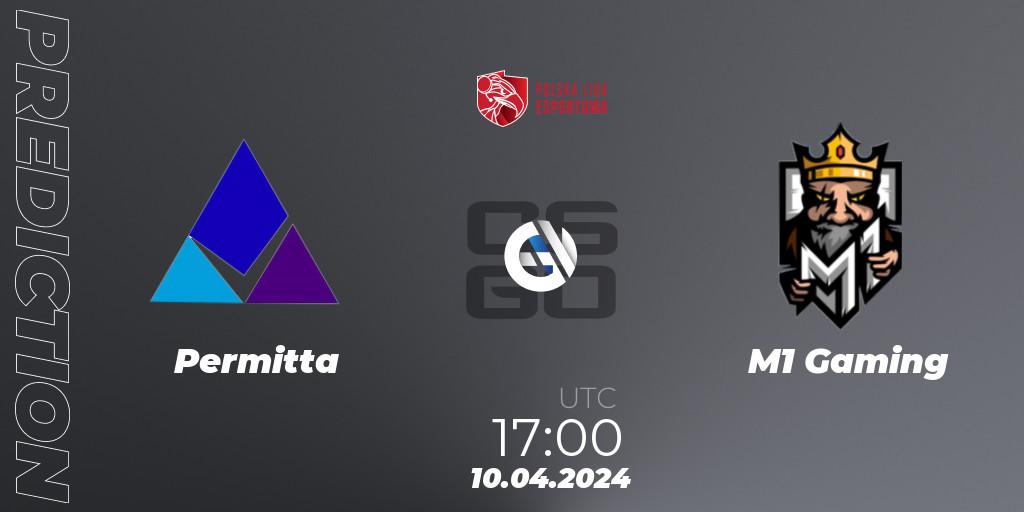 Permitta vs M1 Gaming: Match Prediction. 10.04.24, CS2 (CS:GO), Polska Liga Esportowa 2024: Split #1