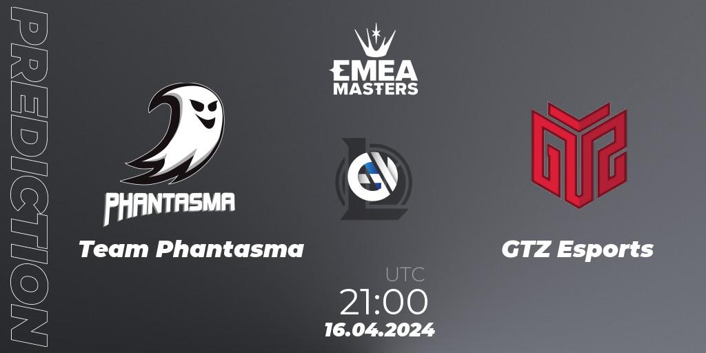 Team Phantasma vs GTZ Esports: Match Prediction. 16.04.24, LoL, EMEA Masters Spring 2024 - Play-In