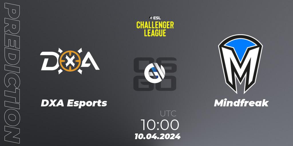 DXA Esports vs Mindfreak: Match Prediction. 10.04.24, CS2 (CS:GO), ESL Challenger League Season 47: Oceania