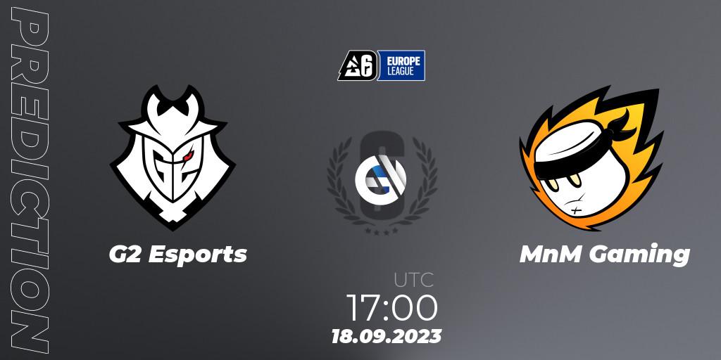 G2 Esports vs MnM Gaming: Match Prediction. 18.09.23, Rainbow Six, Europe League 2023 - Stage 2