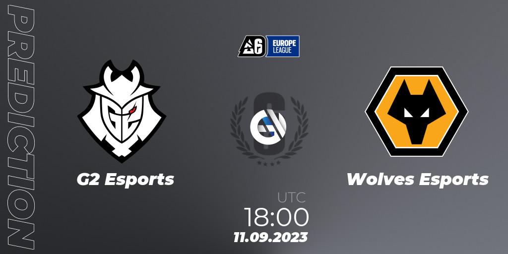 G2 Esports vs Wolves Esports: Match Prediction. 11.09.2023 at 18:00, Rainbow Six, Europe League 2023 - Stage 2