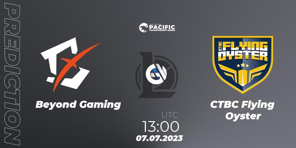 Beyond Gaming vs CTBC Flying Oyster: Match Prediction. 07.07.2023 at 13:00, LoL, PACIFIC Championship series Group Stage
