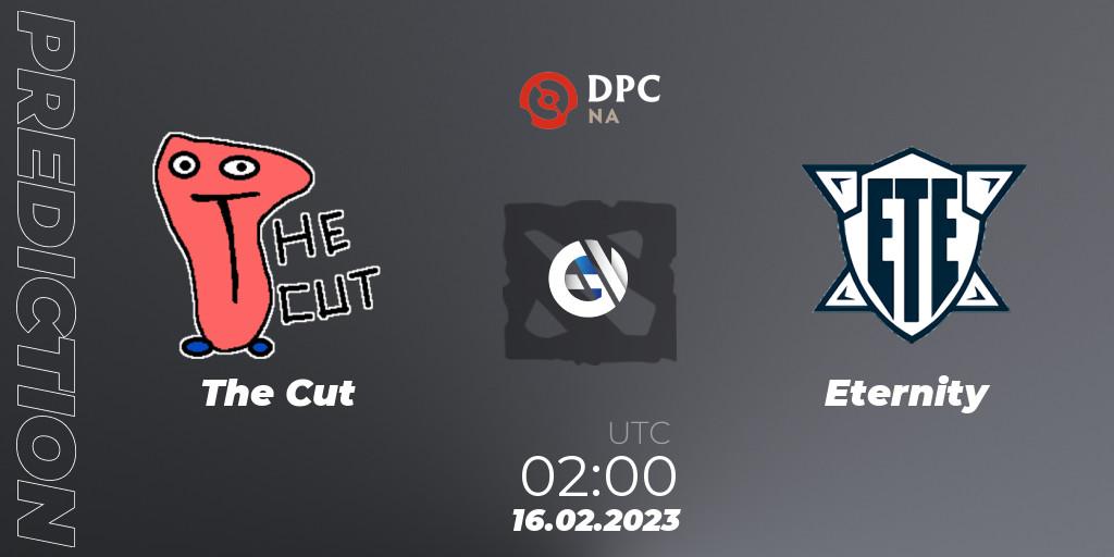 The Cut vs Eternity: Match Prediction. 16.02.2023 at 01:52, Dota 2, DPC 2022/2023 Winter Tour 1: NA Division II (Lower)
