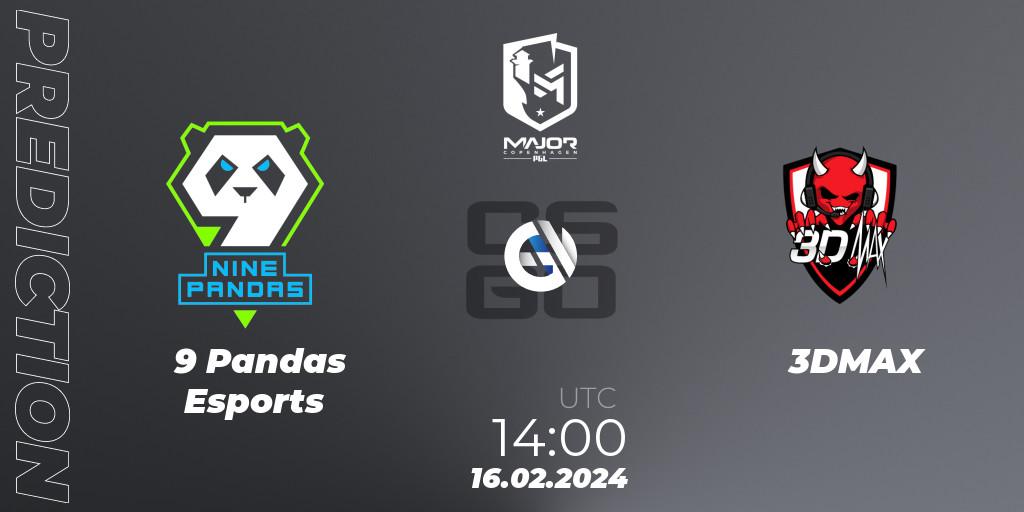 9 Pandas Esports vs 3DMAX: Match Prediction. 16.02.24, CS2 (CS:GO), PGL CS2 Major Copenhagen 2024 Europe RMR