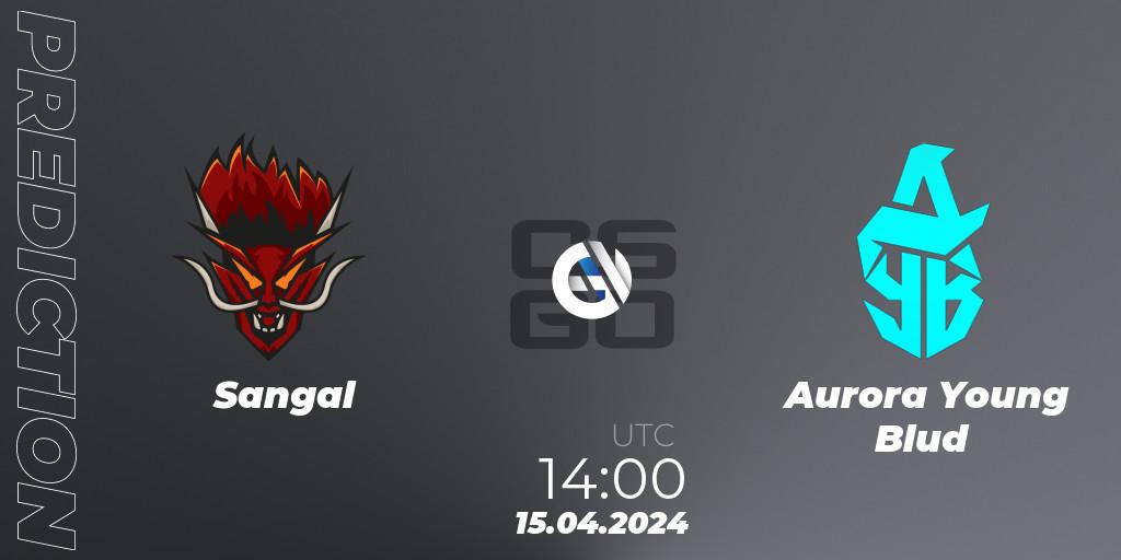 Sangal vs Aurora Young Blud: Match Prediction. 15.04.24, CS2 (CS:GO), CCT Season 2 Europe Series 1 Closed Qualifier