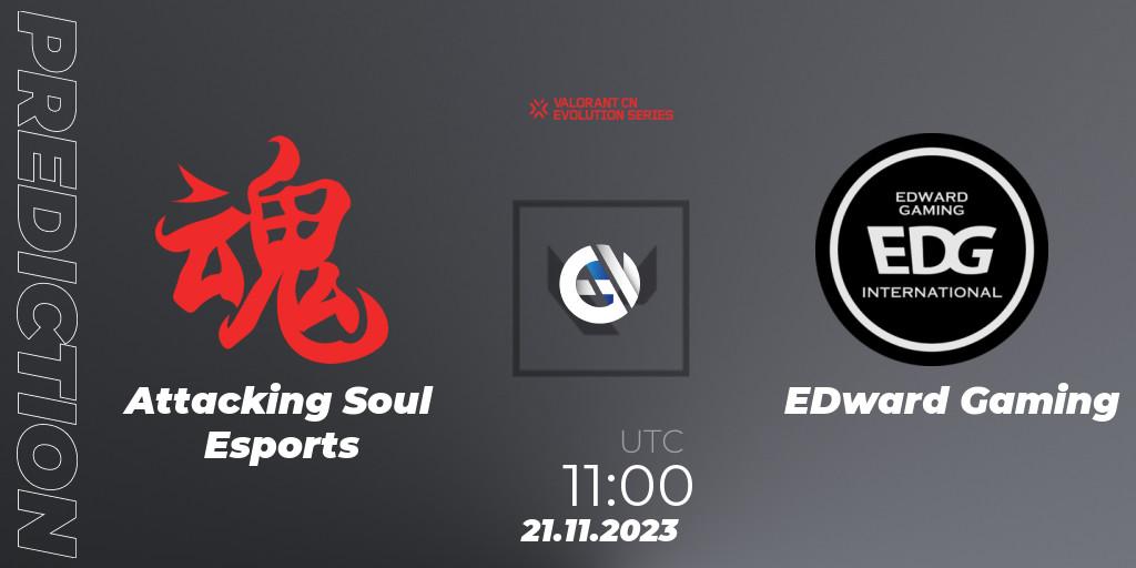 Attacking Soul Esports vs EDward Gaming: Match Prediction. 21.11.23, VALORANT, VALORANT China Evolution Series Act 3: Heritability