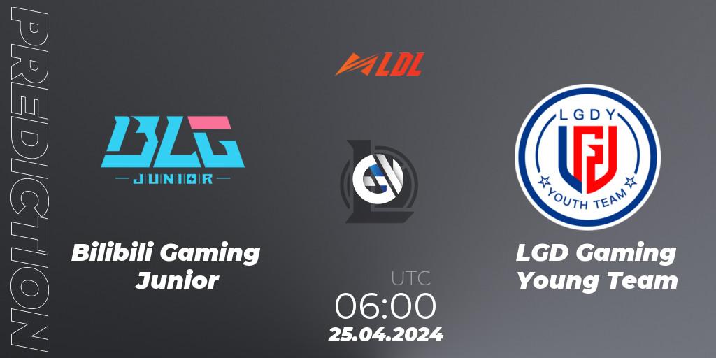 Bilibili Gaming Junior vs LGD Gaming Young Team: Match Prediction. 25.04.24, LoL, LDL 2024 - Stage 2