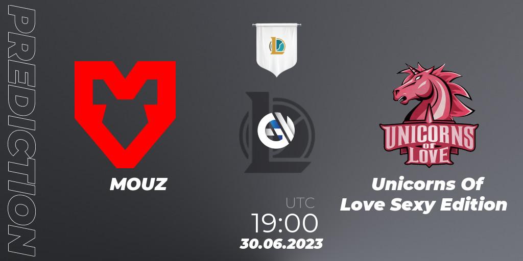 MOUZ vs Unicorns Of Love Sexy Edition: Match Prediction. 30.06.23, LoL, Prime League Summer 2023 - Group Stage