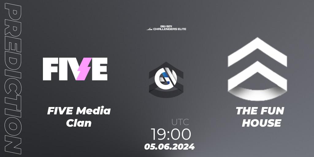FIVE Media Clan vs THE FUN HOUSE: Match Prediction. 05.06.2024 at 19:00, Call of Duty, Call of Duty Challengers 2024 - Elite 3: EU