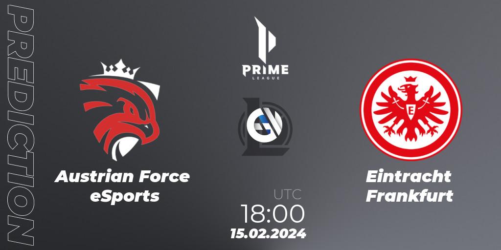 Austrian Force eSports vs Eintracht Frankfurt: Match Prediction. 15.02.24, LoL, Prime League Spring 2024 - Group Stage