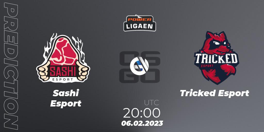  Sashi Esport vs Tricked Esport: Match Prediction. 07.02.2023 at 19:00, Counter-Strike (CS2), Dust2.dk Ligaen Season 22