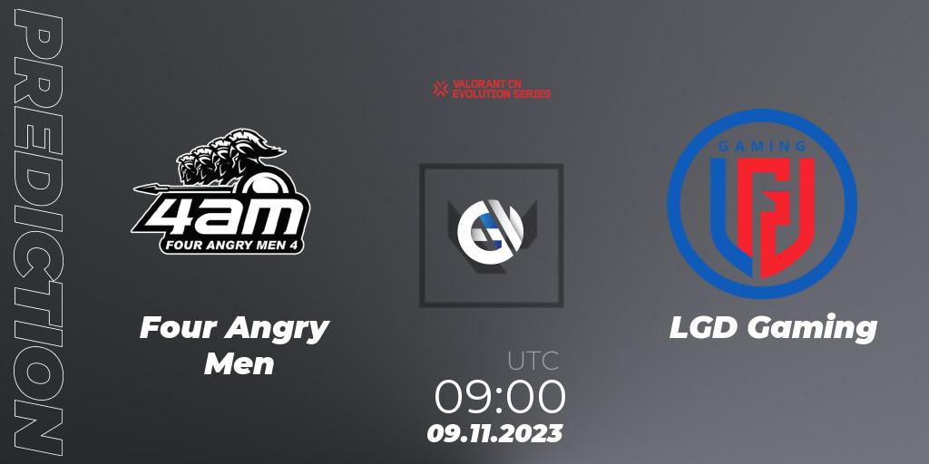 Four Angry Men vs LGD Gaming: Match Prediction. 09.11.23, VALORANT, VALORANT China Evolution Series Act 3: Heritability - Play-In