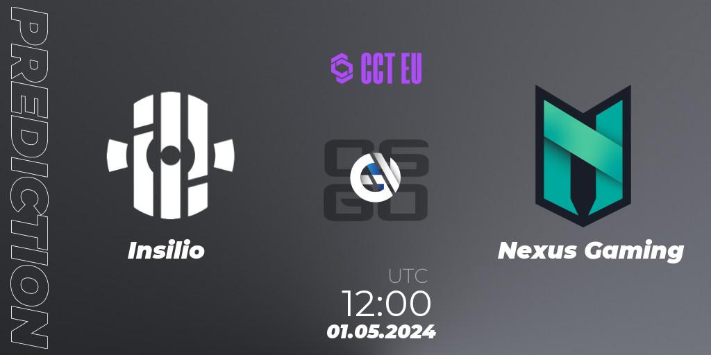 Insilio vs Nexus Gaming: Match Prediction. 01.05.2024 at 12:00, Counter-Strike (CS2), CCT Season 2 Europe Series 2 
