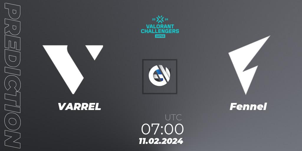 VARREL vs Fennel: Match Prediction. 11.02.24, VALORANT, VALORANT Challengers Japan 2024: Split 1