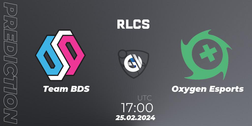 Team BDS vs Oxygen Esports: Match Prediction. 25.02.24, Rocket League, RLCS 2024 - Major 1: Europe Open Qualifier 2