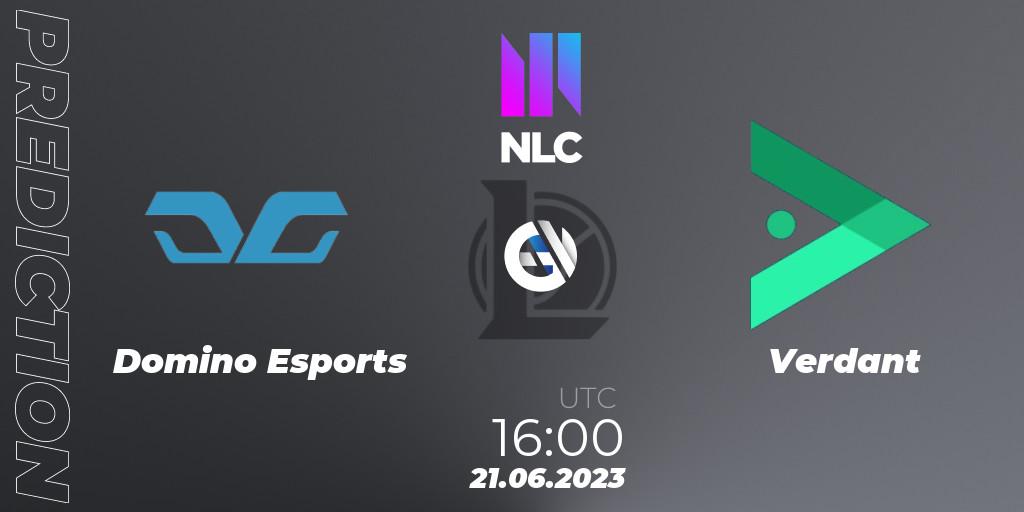 Domino Esports vs Verdant: Match Prediction. 21.06.2023 at 16:00, LoL, NLC Summer 2023 - Group Stage