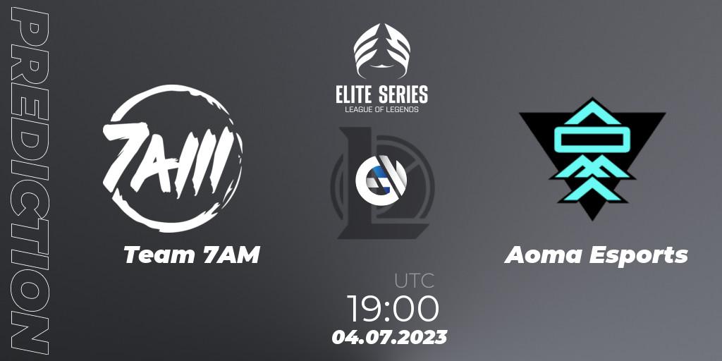 Team 7AM vs Aoma Esports: Match Prediction. 04.07.23, LoL, Elite Series Summer 2023