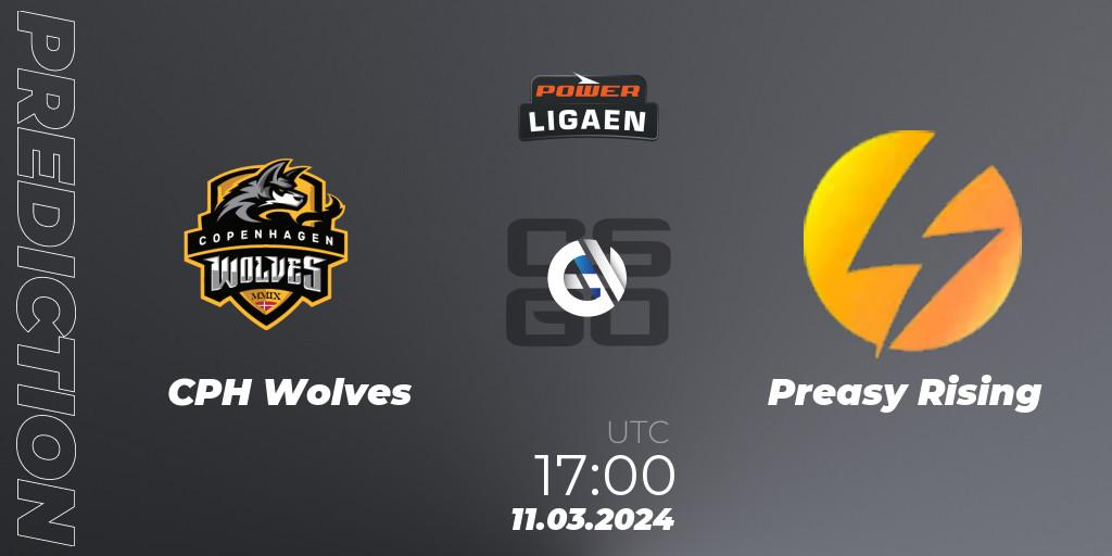 CPH Wolves vs Preasy Rising: Match Prediction. 11.03.24, CS2 (CS:GO), Dust2.dk Ligaen Season 25