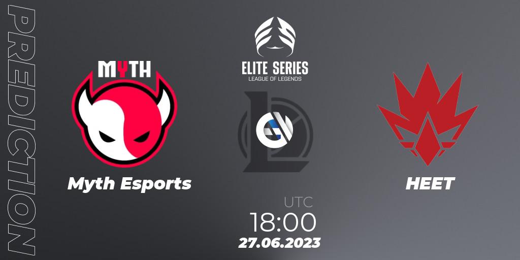 Myth Esports vs HEET: Match Prediction. 27.06.2023 at 18:00, LoL, Elite Series Summer 2023