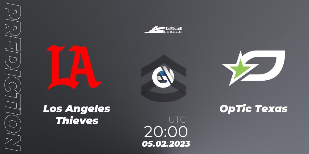 Los Angeles Thieves vs OpTic Texas: Match Prediction. 05.02.2023 at 20:00, Call of Duty, Call of Duty League 2023: Stage 2 Major