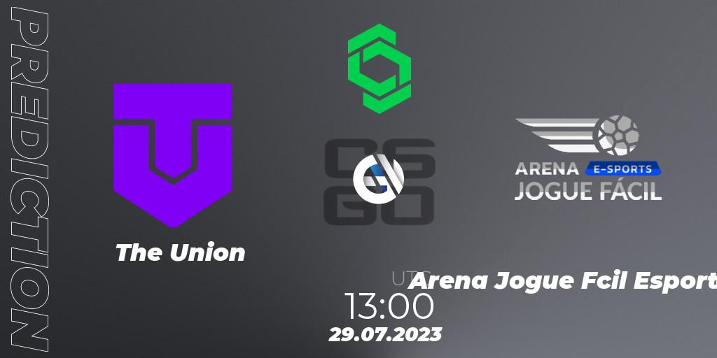 The Union vs Arena Jogue Fácil Esports: Match Prediction. 29.07.2023 at 13:00, Counter-Strike (CS2), CCT South America Series #9: Closed Qualifier