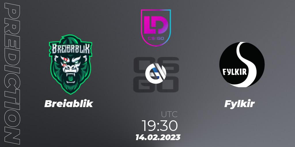 Breiðablik vs Fylkir: Match Prediction. 14.02.2023 at 19:30, Counter-Strike (CS2), Icelandic Esports League Season 7