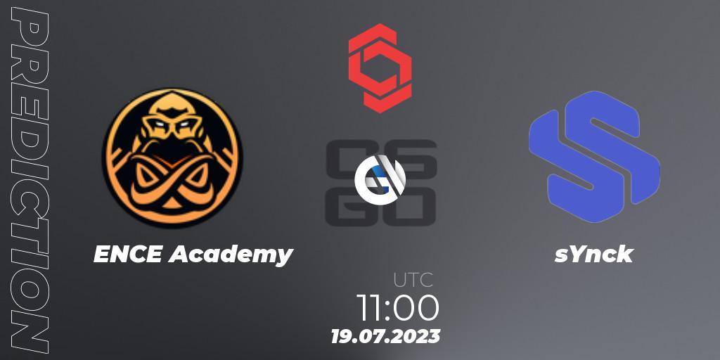 ENCE Academy vs sYnck: Match Prediction. 19.07.2023 at 11:00, Counter-Strike (CS2), CCT Central Europe Series #7