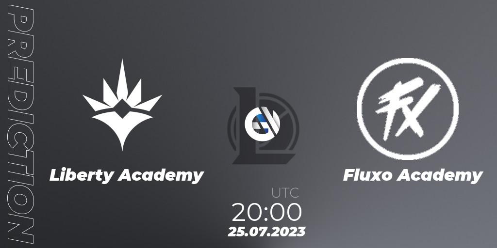 Liberty Academy vs Fluxo Academy: Match Prediction. 25.07.2023 at 20:00, LoL, CBLOL Academy Split 2 2023 - Group Stage