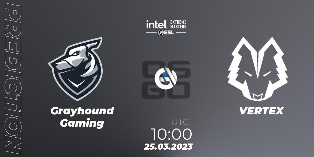 Grayhound Gaming vs VERTEX: Match Prediction. 25.03.23, CS2 (CS:GO), IEM Dallas 2023 Oceania Closed Qualifier