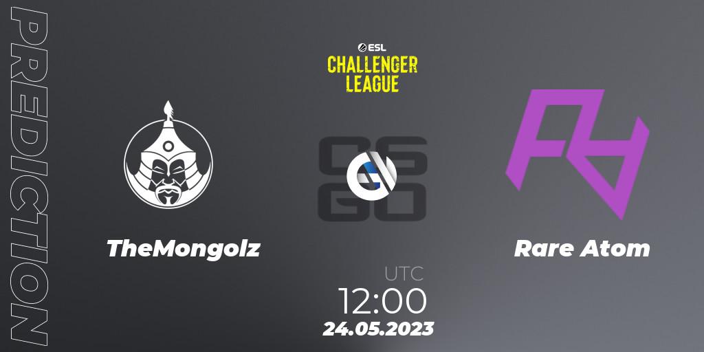 TheMongolz vs Rare Atom: Match Prediction. 24.05.2023 at 12:00, Counter-Strike (CS2), ESL Challenger League Season 45: Asia-Pacific