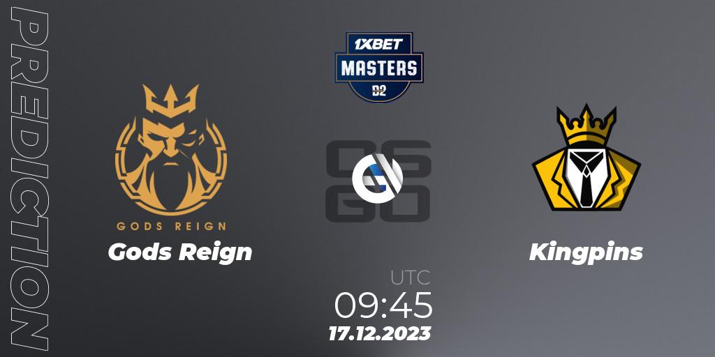 Gods Reign vs Kingpins: Match Prediction. 17.12.23, CS2 (CS:GO), Dust2.in Masters #5