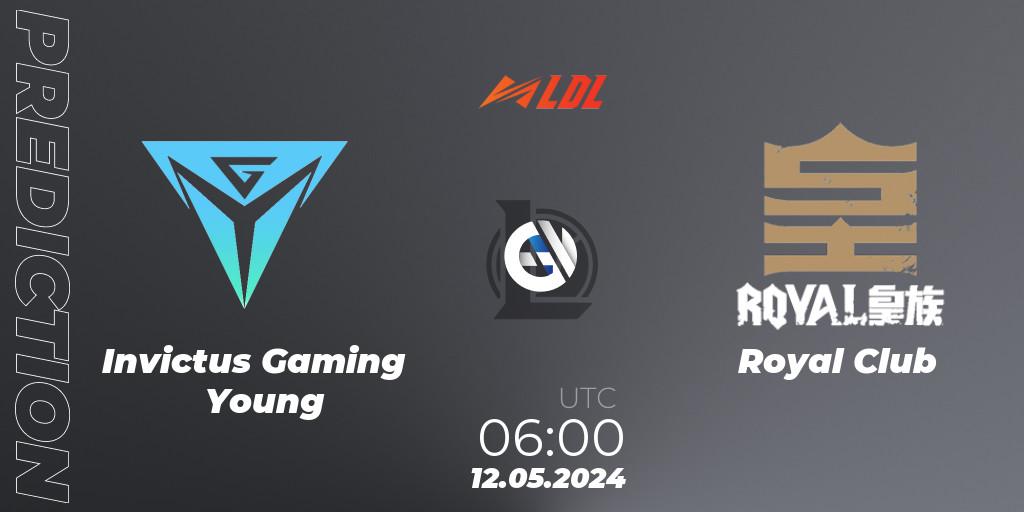 Invictus Gaming Young vs Royal Club: Match Prediction. 12.05.2024 at 06:00, LoL, LDL 2024 - Stage 2