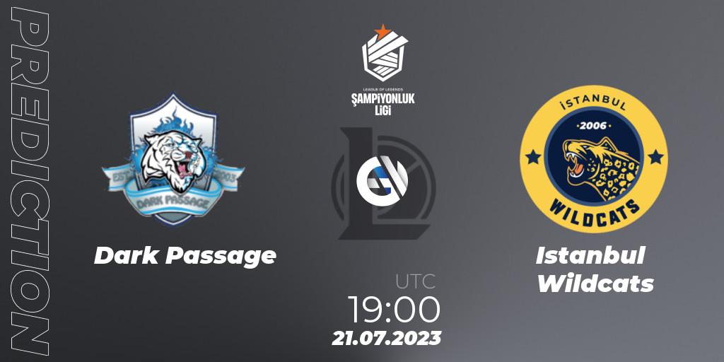 Dark Passage vs Istanbul Wildcats: Match Prediction. 21.07.23, LoL, TCL Summer 2023 - Group Stage