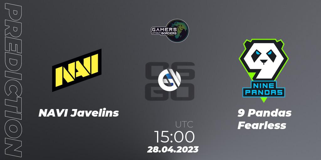 NAVI Javelins vs 9 Pandas Fearless: Match Prediction. 28.04.23, CS2 (CS:GO), Gamers Without Borders Women Charity Cup 2023