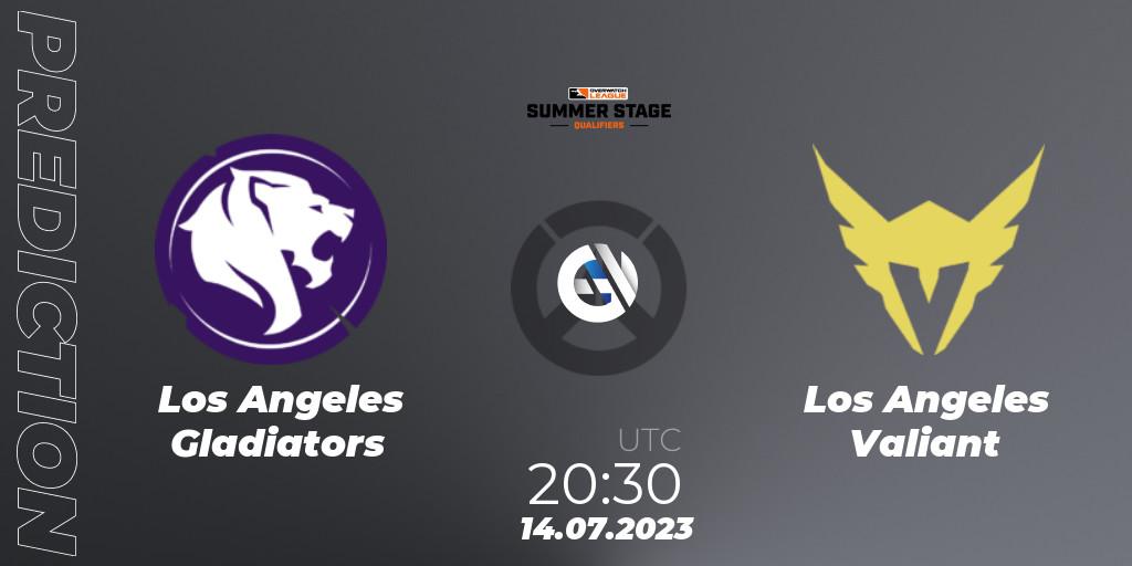 Los Angeles Gladiators vs Los Angeles Valiant: Match Prediction. 14.07.2023 at 20:45, Overwatch, Overwatch League 2023 - Summer Stage Qualifiers