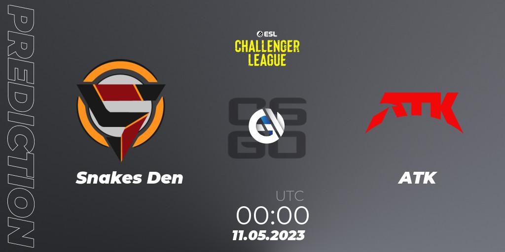 Snakes Den vs ATK: Match Prediction. 11.05.23, CS2 (CS:GO), ESL Challenger League Season 45: North America