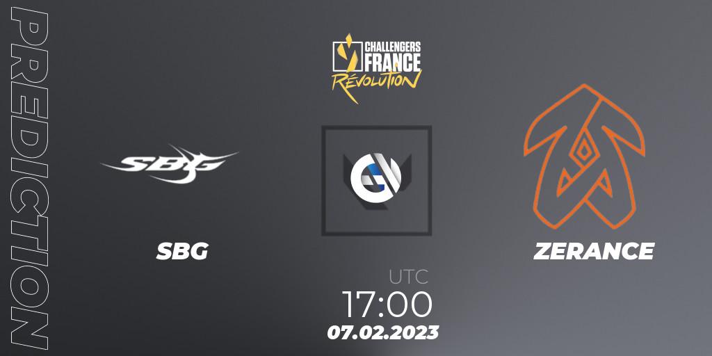 SBG vs ZERANCE: Match Prediction. 07.02.23, VALORANT, VALORANT Challengers 2023 France: Revolution Split 1