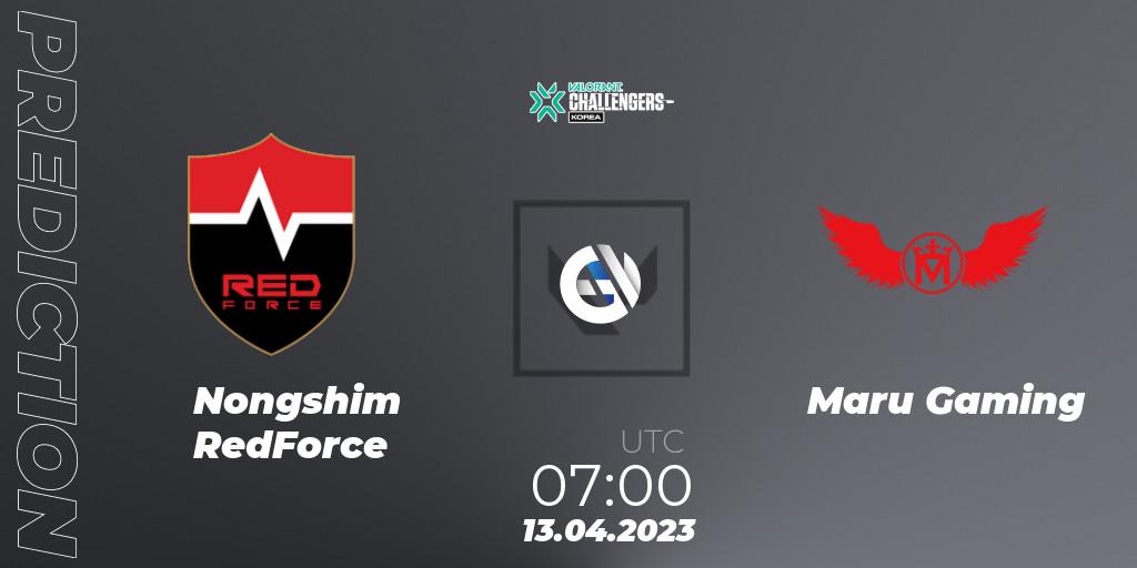 Nongshim RedForce vs Maru Gaming: Match Prediction. 13.04.23, VALORANT, VALORANT Challengers 2023: Korea Split 2 - Regular League