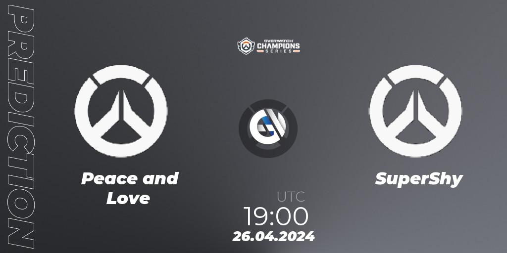 Peace and Love vs SuperShy: Match Prediction. 26.04.2024 at 19:00, Overwatch, Overwatch Champions Series 2024 - EMEA Stage 2 Main Event