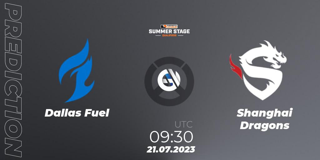 Dallas Fuel vs Shanghai Dragons: Match Prediction. 21.07.23, Overwatch, Overwatch League 2023 - Summer Stage Qualifiers