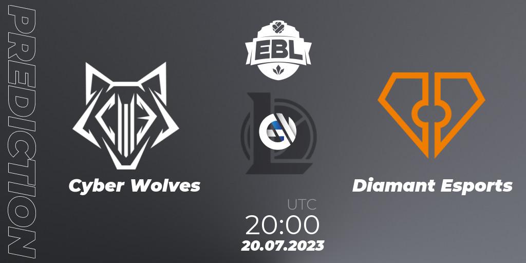 Cyber Wolves vs Diamant Esports: Match Prediction. 22.06.23, LoL, Esports Balkan League Season 13