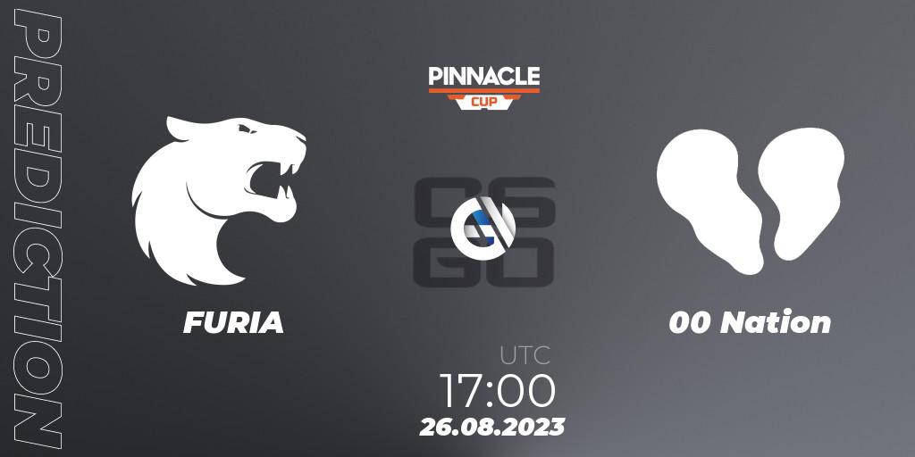 FURIA vs 00 Nation: Match Prediction. 26.08.23, CS2 (CS:GO), Pinnacle Cup V