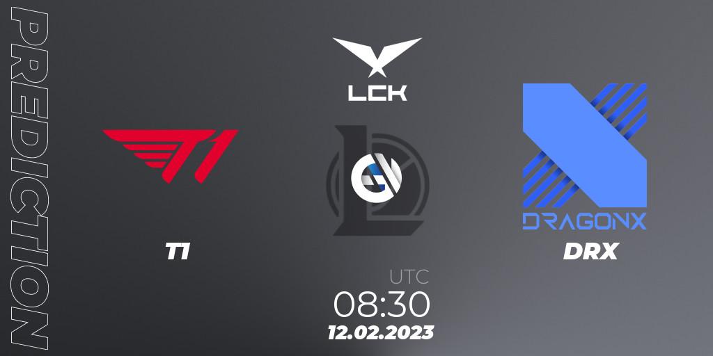 T1 vs DRX: Match Prediction. 12.02.23, LoL, LCK Spring 2023 - Group Stage