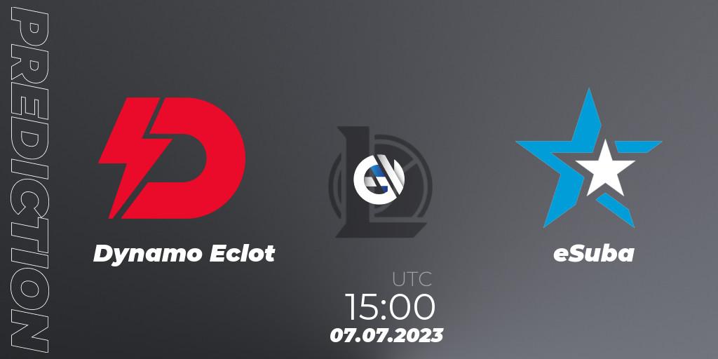 Dynamo Eclot vs eSuba: Match Prediction. 13.06.23, LoL, Hitpoint Masters Summer 2023 - Group Stage