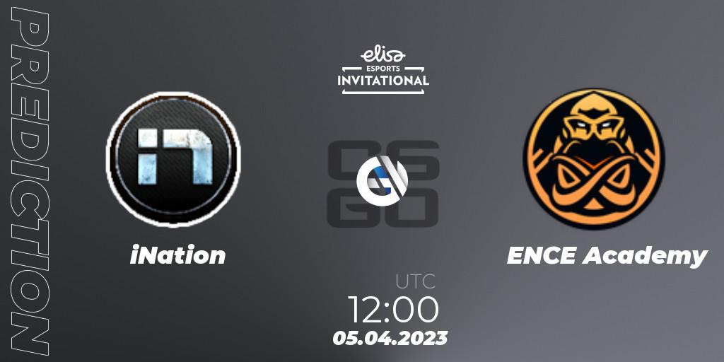 iNation vs ENCE Academy: Match Prediction. 05.04.23, CS2 (CS:GO), Elisa Invitational Spring 2023 Contenders
