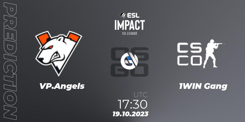 VP.Angels vs 1WIN Gang: Match Prediction. 19.10.2023 at 17:30, Counter-Strike (CS2), ESL Impact League Season 4: European Division