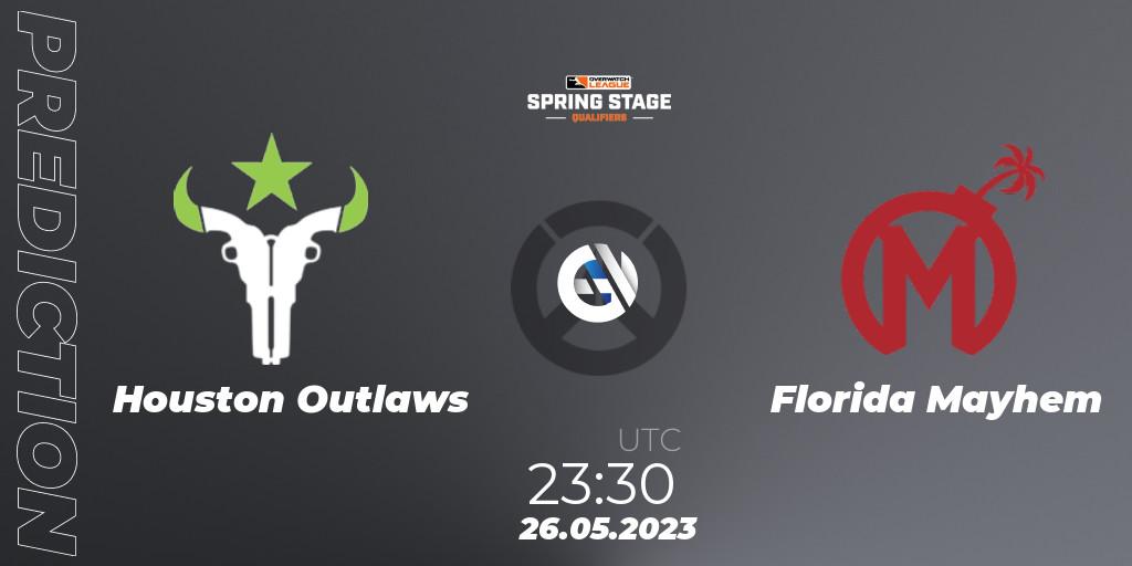 Houston Outlaws vs Florida Mayhem: Match Prediction. 26.05.23, Overwatch, OWL Stage Qualifiers Spring 2023 West