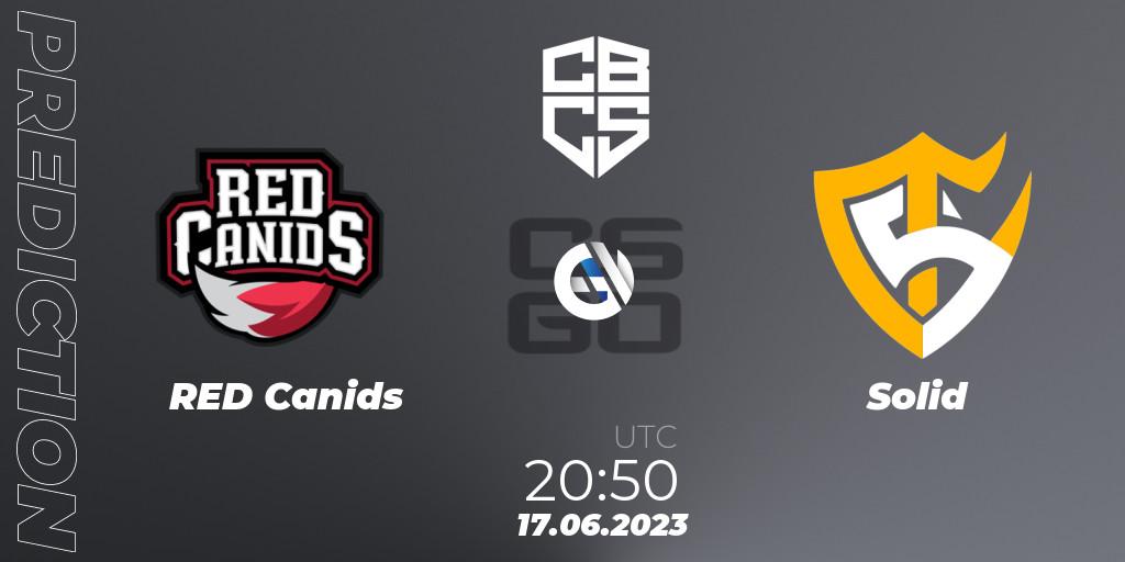 RED Canids vs Solid: Match Prediction. 17.06.23, CS2 (CS:GO), CBCS 2023 Season 1